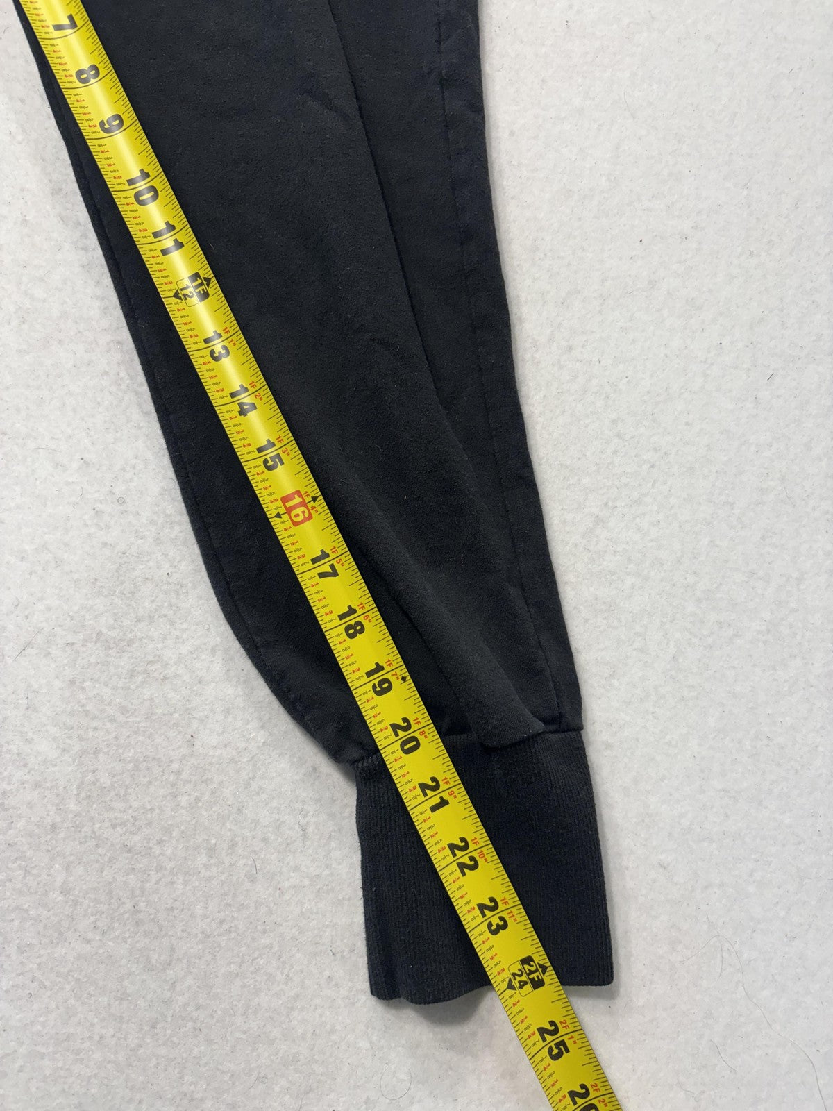 Ambiance Jogger Pants Womens L Black Knit Elastic Waist Tapered Lounge Casual