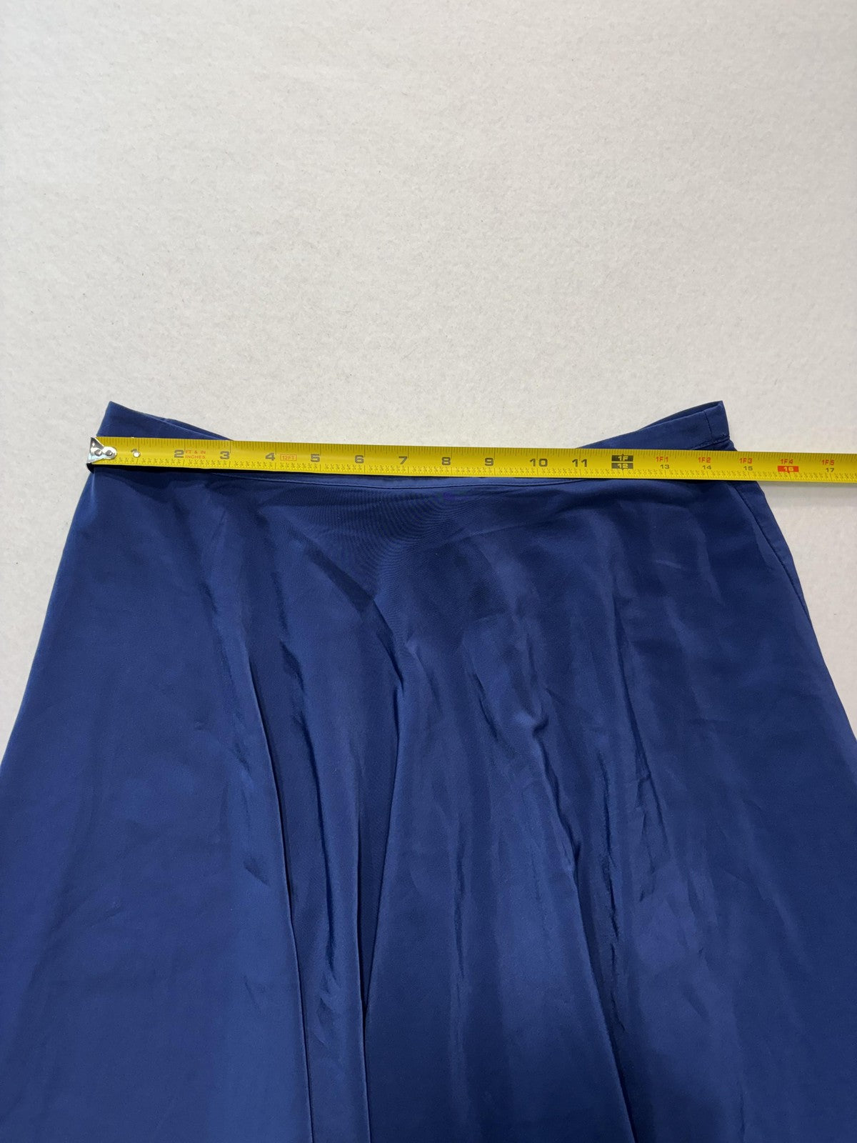 Banana Republic Skirt Womens 4 Blue Pleated Chiffon Knee Length Lined Flowy