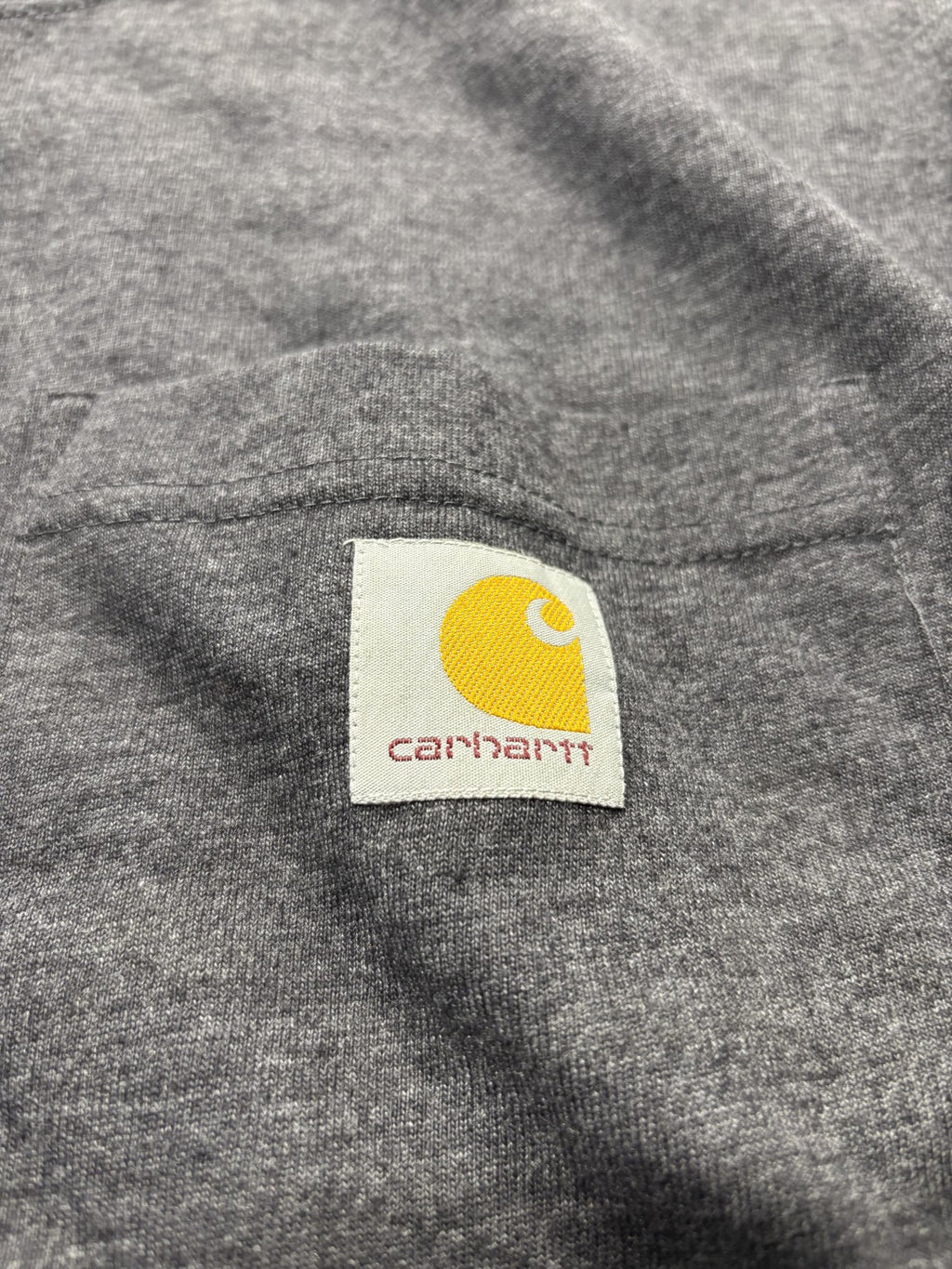 Carhartt Shirt Mens Large Gray Loose Fit Pocket T-Shirt Short Sleeve Workwear