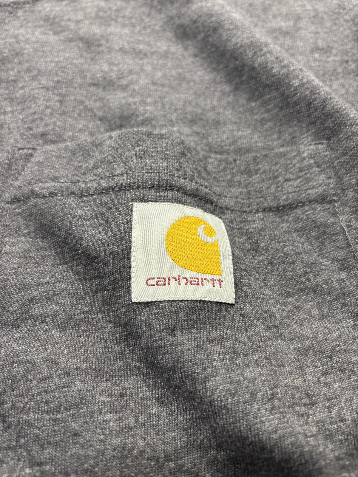 Carhartt Shirt Mens Large Gray Loose Fit Pocket T-Shirt Short Sleeve Workwear