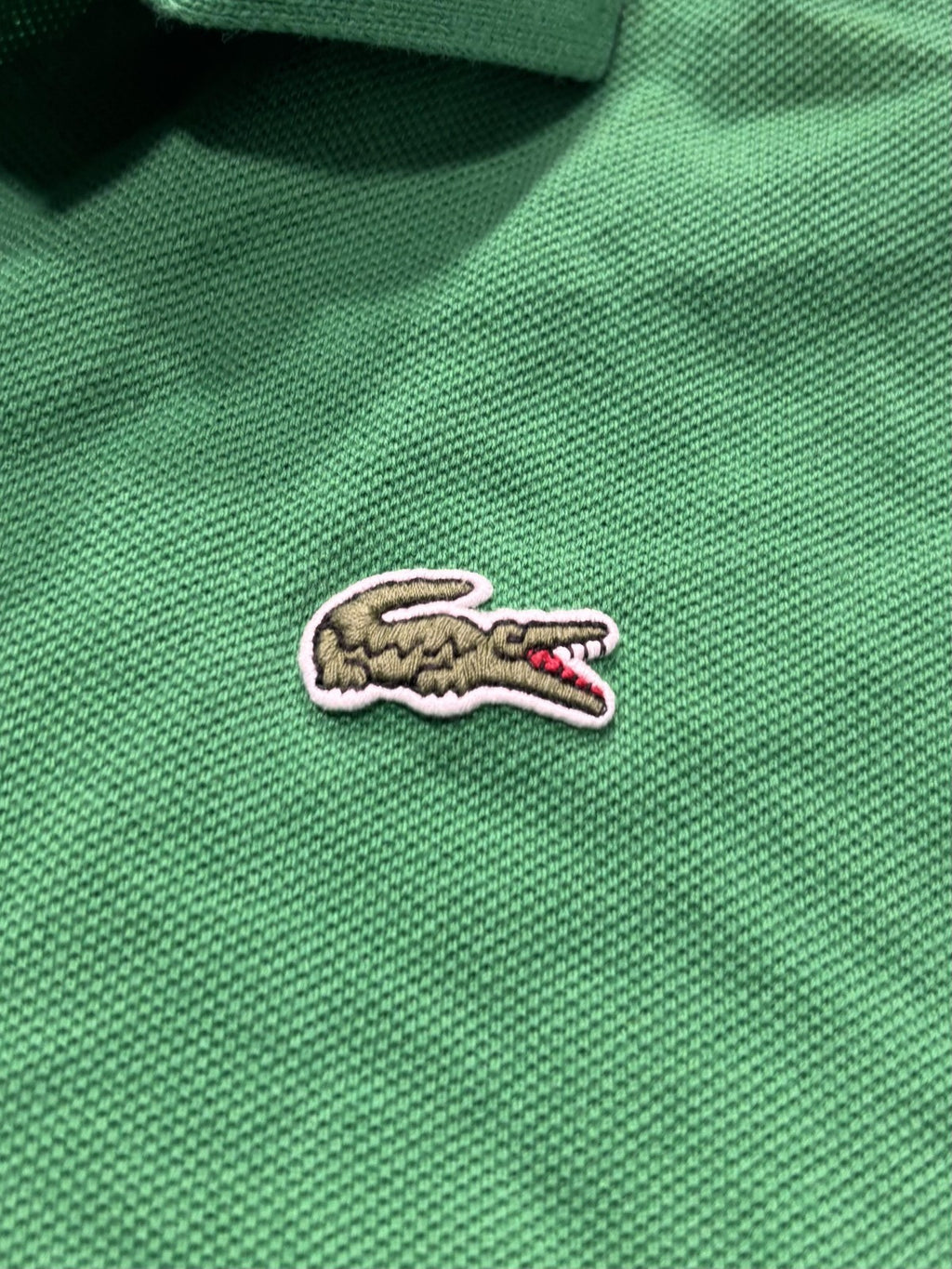 Lacoste Polo Shirt Mens Medium Green Classic Fit Pique Cotton Short Sleeve Logo