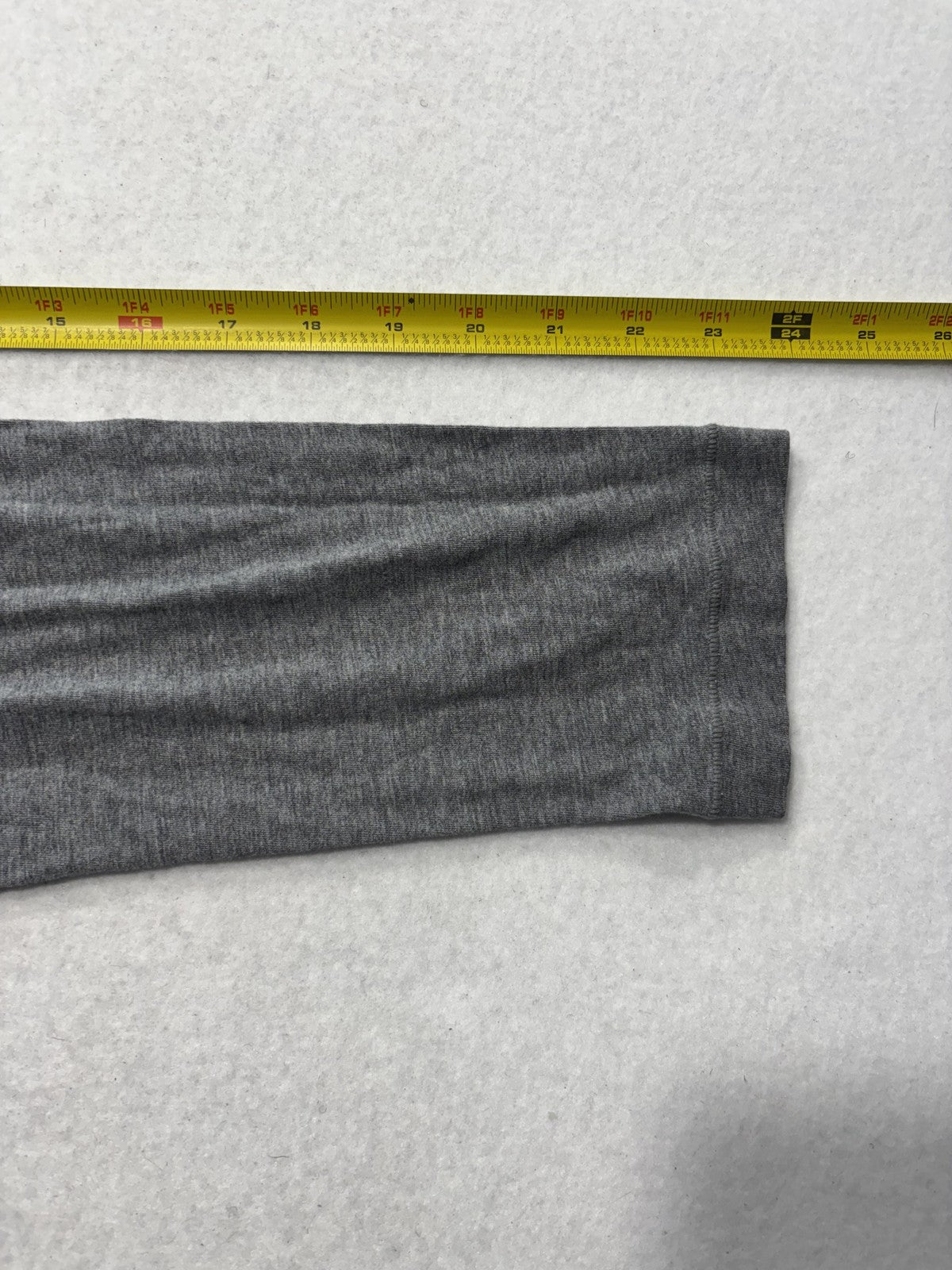 H&M Shirt Mens XS Gray Modal Long Sleeve Crew Neck Tee Lightweight Stretch