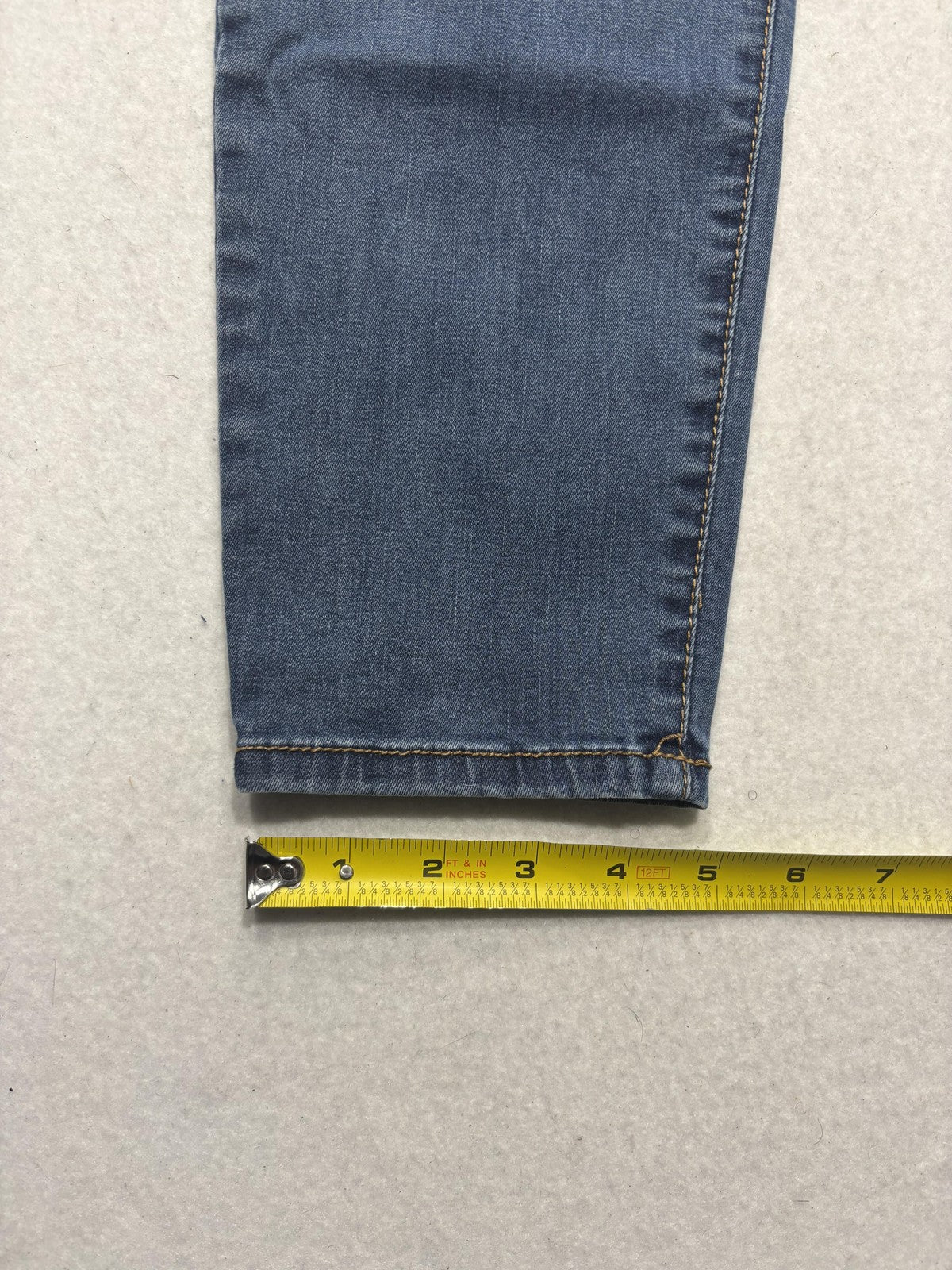 Terra & Sky Jeans Womens 16W Petite Blue Medium Wash High Rise Skinny 37x26.5