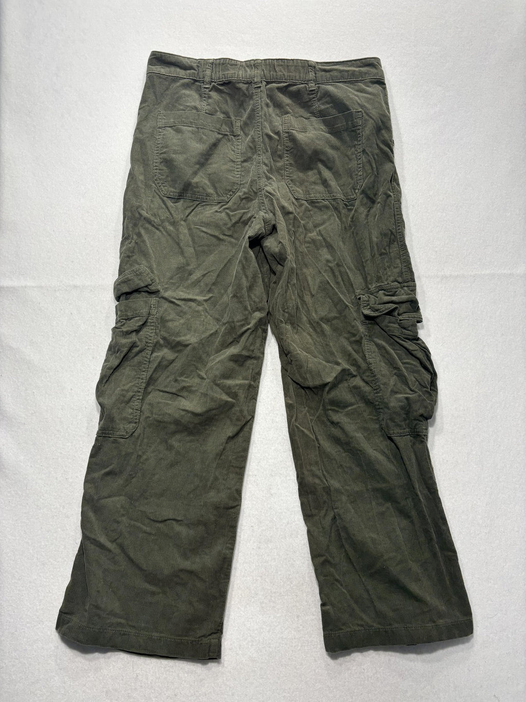Angel Kiss Green Corduroy Cargo Pants Juniors 11/30 Straight Leg 79374JC00084RJ