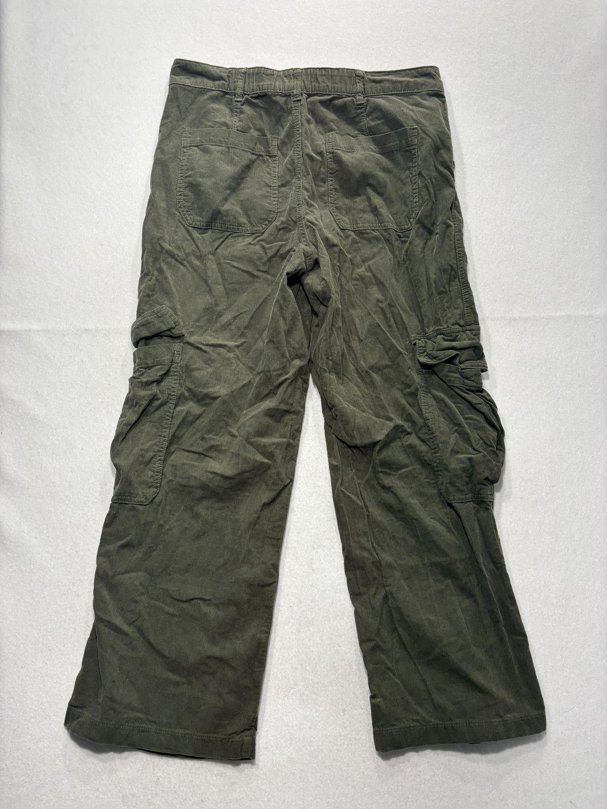 Angel Kiss Green Corduroy Cargo Pants Juniors 11/30 Straight Leg 79374JC00084RJ