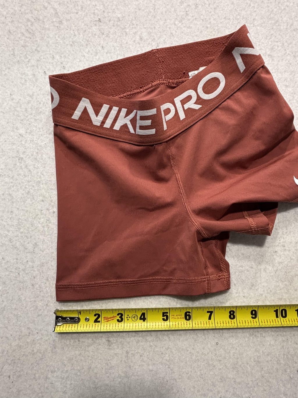 Nike Pro Compression Shorts Womens XS Orange 3" Inseam 445591-727