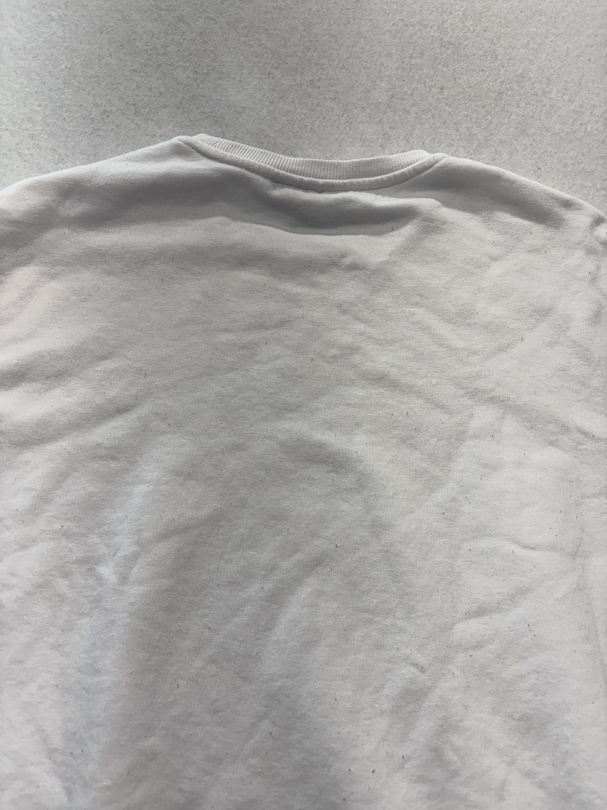 Michael Kors Sweatshirt Mens Small White Fleece Crew Neck MK Logo Pullover
