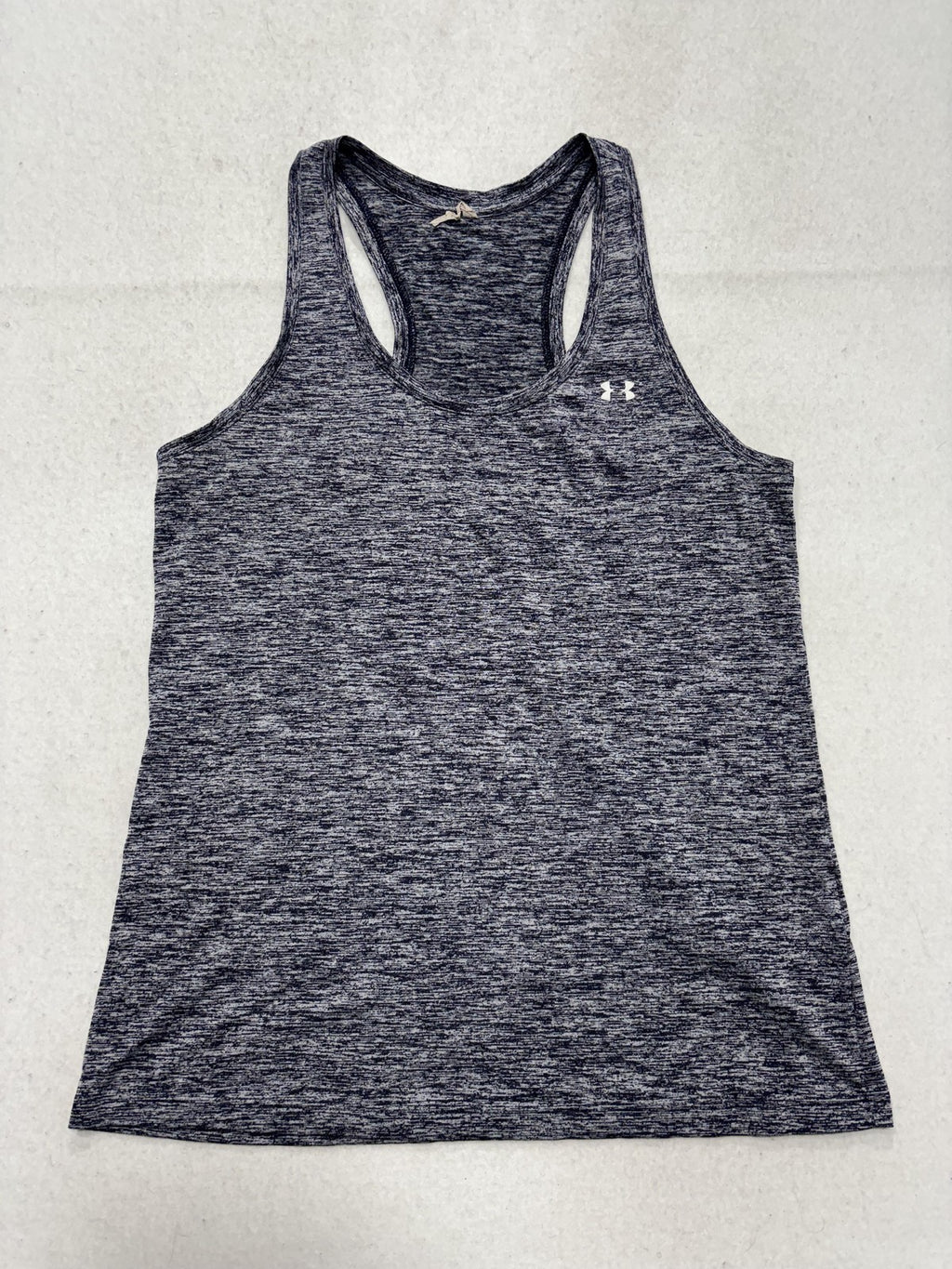 Under Armour Tank Womens Medium Blue Scoop Neck Racerback Running Athletic Top