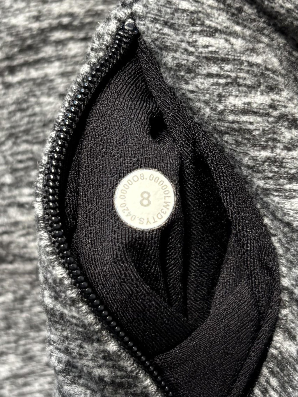Lululemon Sweatshirt Womens 8 Gray Cowl Neck Zip Pocket Raglan Knit Pullover