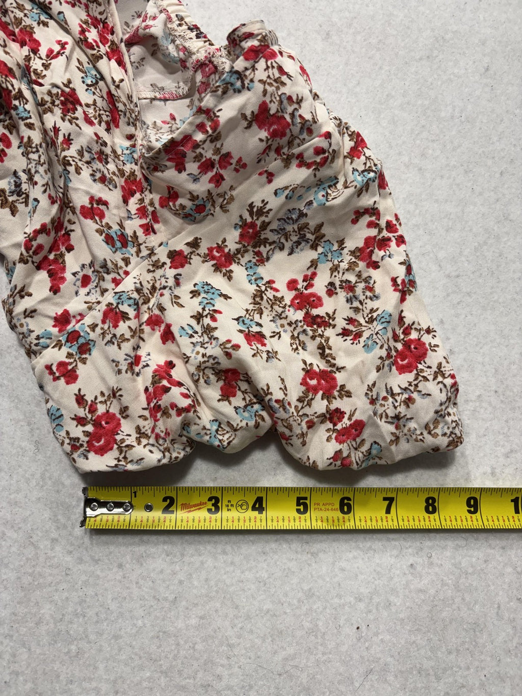 Torrid Blouse Womens 2 White Floral Square Neck Puff Sleeve Button Top Boho