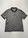 Tommy Bahama Polo Shirt Mens Large Gray Cotton Blend Short Sleeve Logo Casual