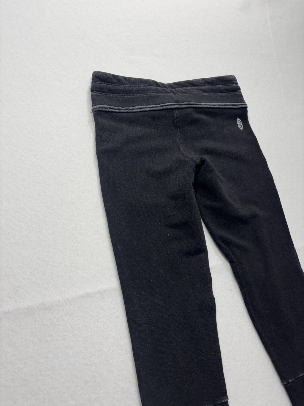 FP Movement Leggings Womens Small Black Colorblock Drawstring Pocket Ankle