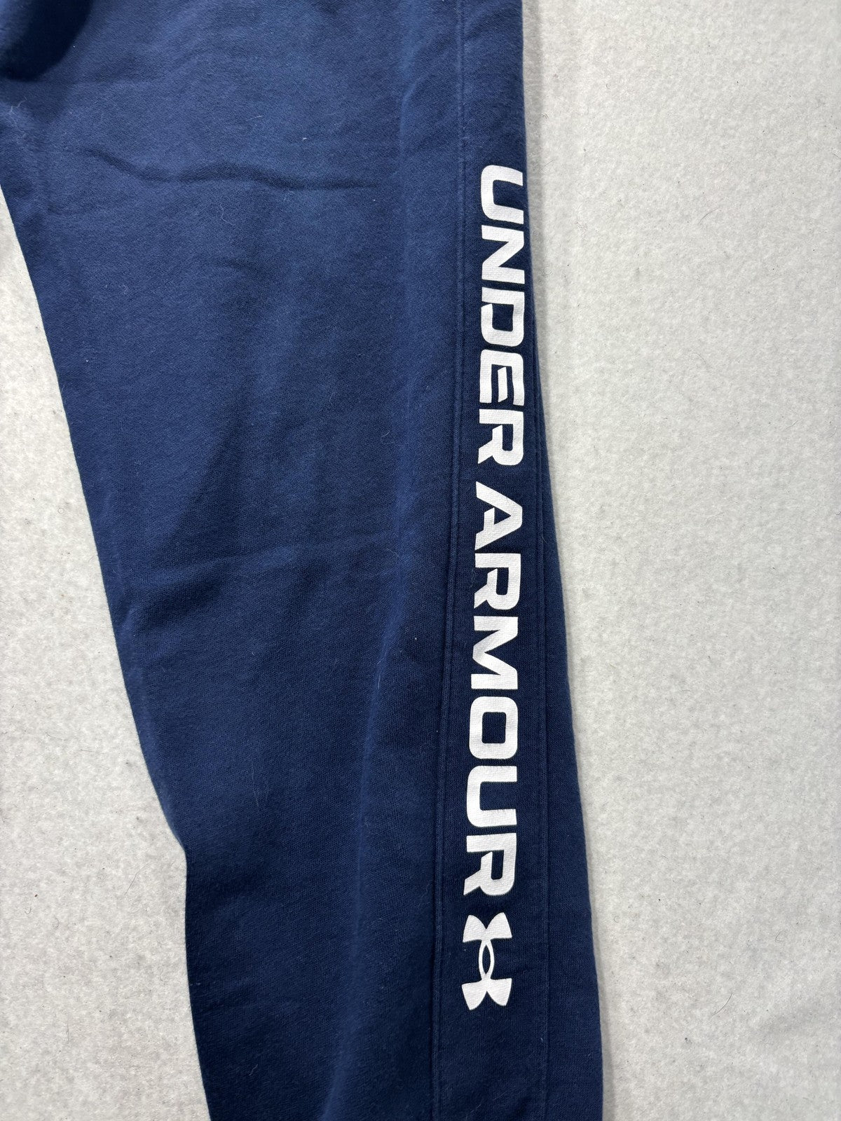 Under Armour ColdGear Sweatpants Mens Medium Blue Fleece Elastic Waist Logo