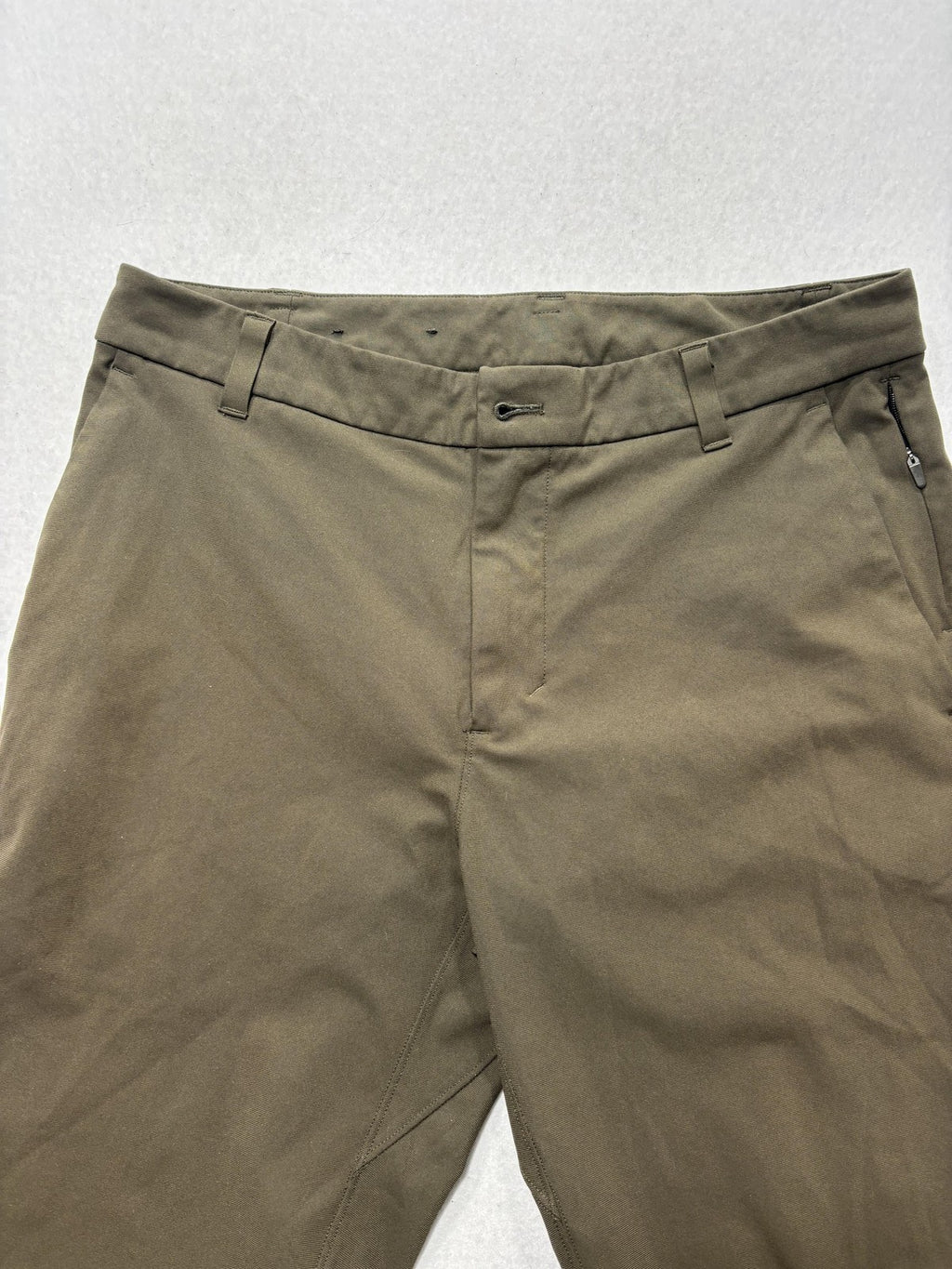 Lululemon Mens Chino Pants 31x32 Green Slim Straight Stretch Casual LM5AEYS
