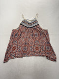 Xhilaration Tank Top Juniors 2XL Multicolor Paisley Halter Cami Boho Summer