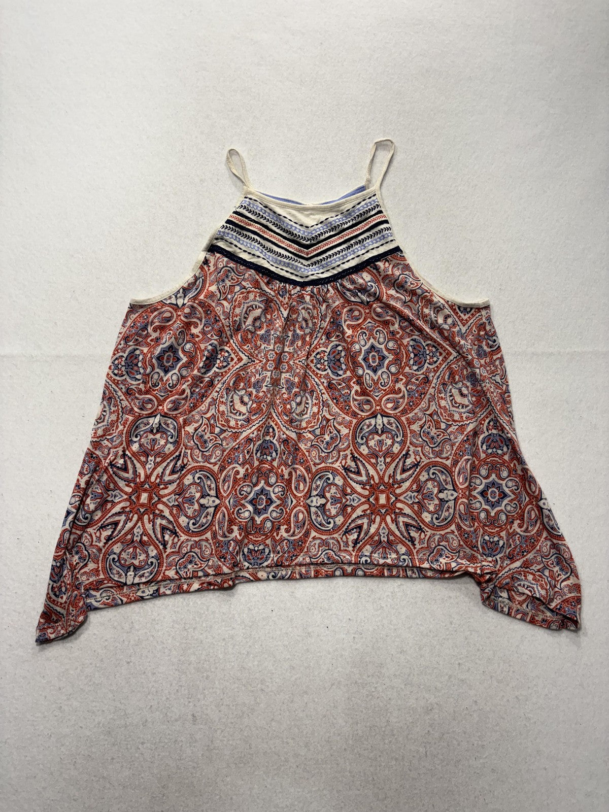 Xhilaration Tank Top Juniors 2XL Multicolor Paisley Halter Cami Boho Summer
