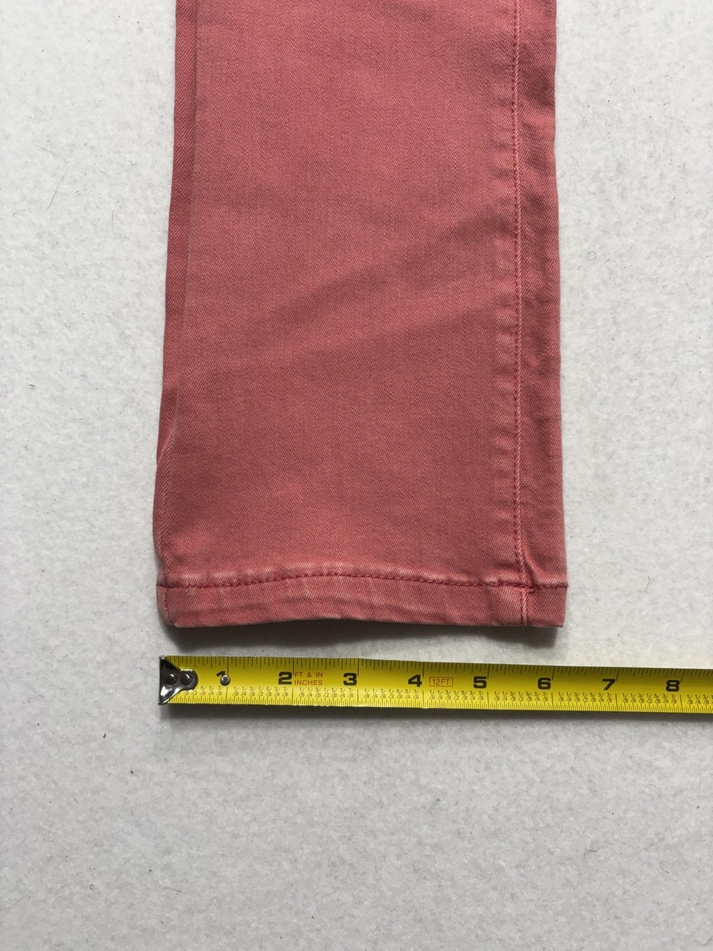 NIC+ZOE Jeans Womens 25 Red Mid Rise Straight Denim NZ Logo 5 Pocket 25x28.5
