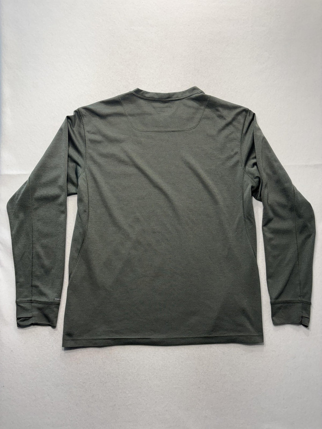 Columbia Omni-Wick Shirt Mens XL Green Long Sleeve Raglan Tee Lightweight Active