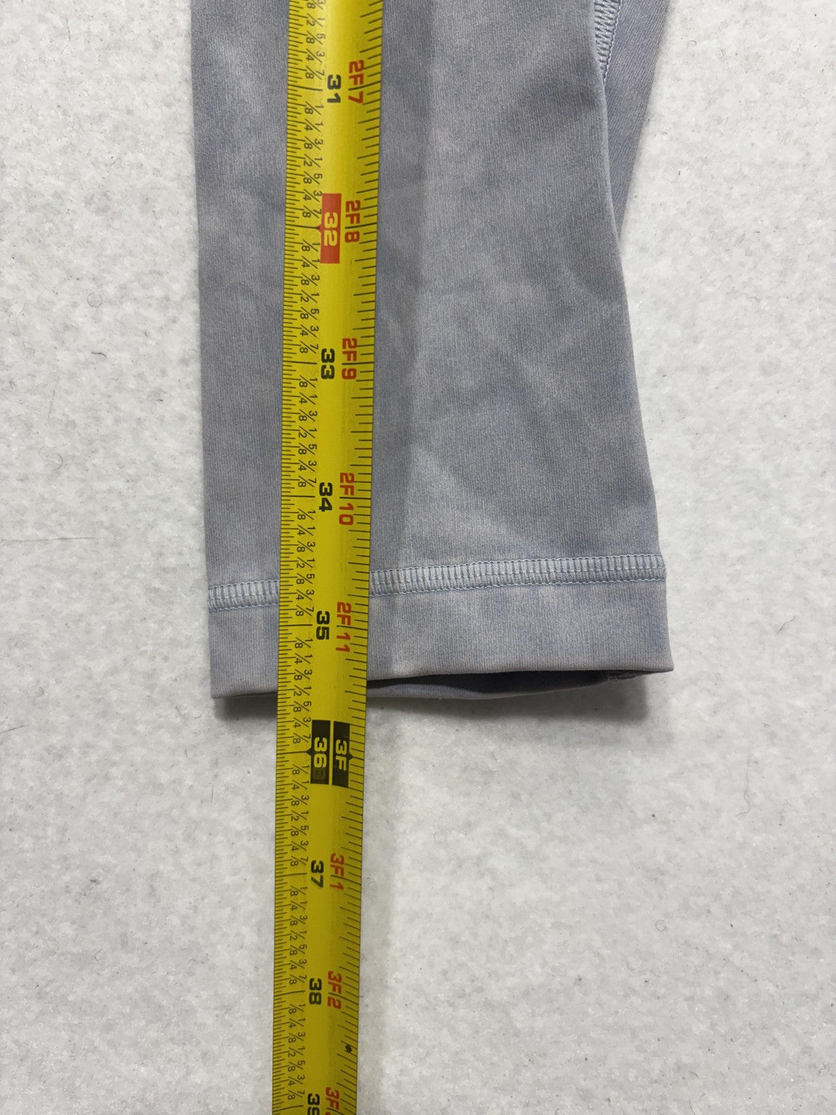 Lululemon Leggings Womens 6 Gray High Rise 27.5" Inseam Ankle Yoga Stretch Knit