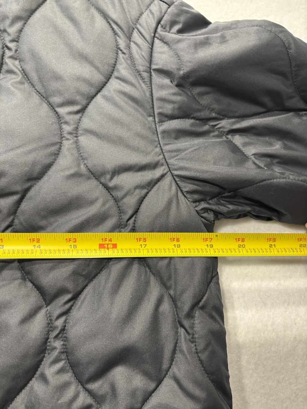 Everlane Jacket Womens XS Black Quilted Collarless Button Front ReNew Long