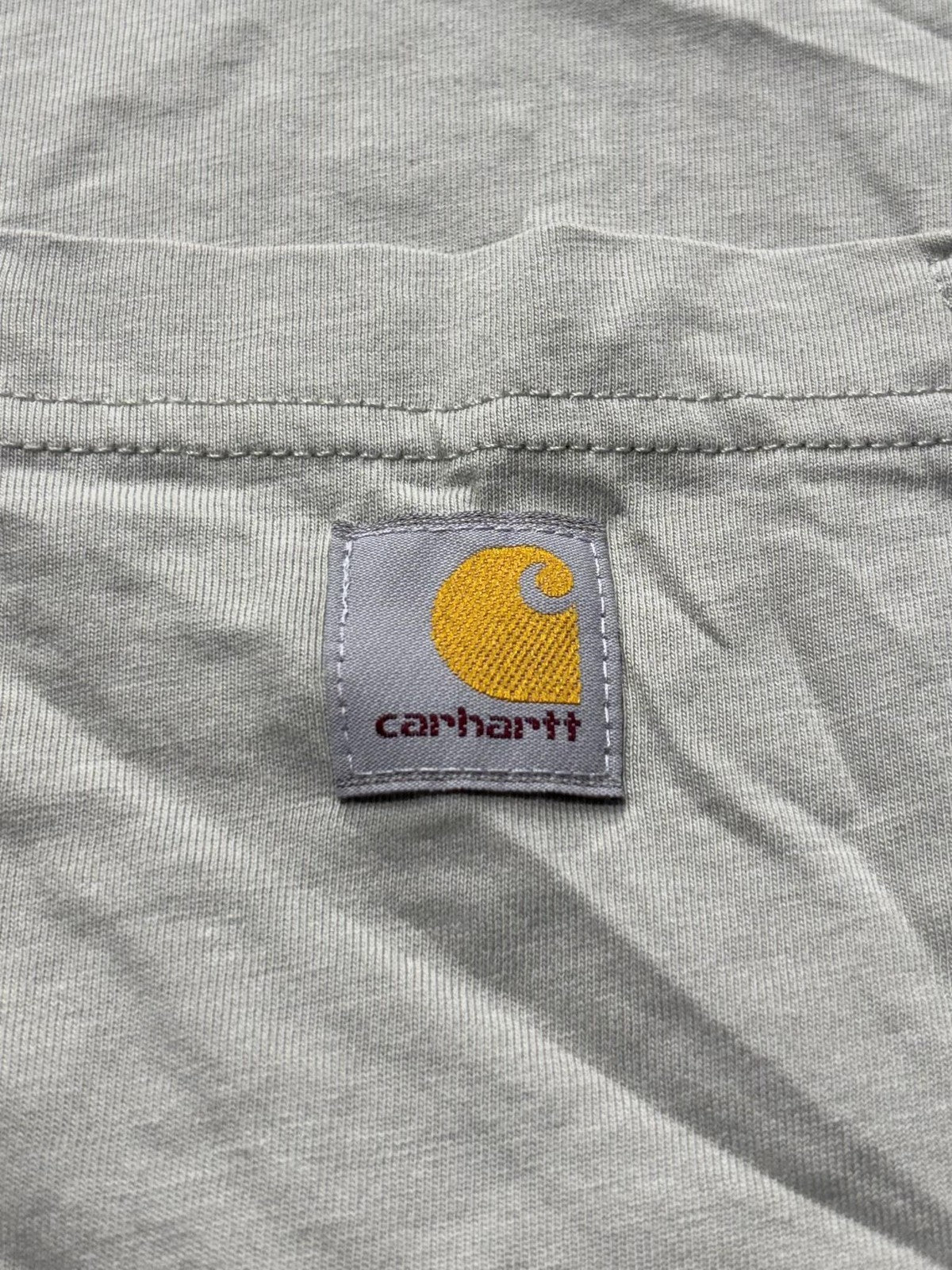 Carhartt Shirt Womens 2X Plus Green Crew Neck Short Sleeve Pocket Tee TK6122-W