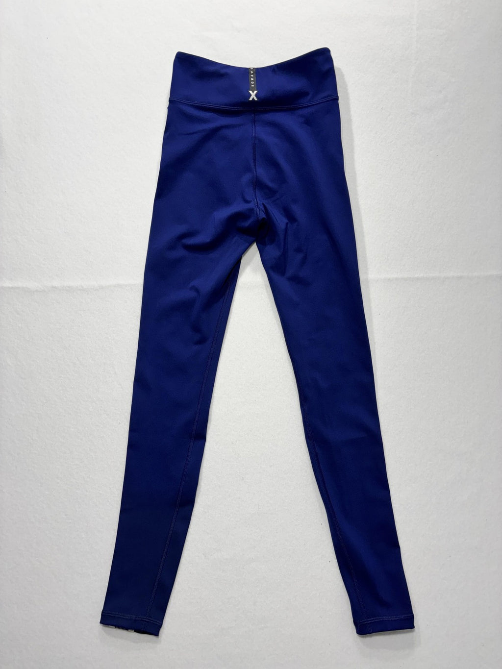 Savage X Fenty Leggings Womens Small Blue High Rise Logo Side Stripe Sport Ankle