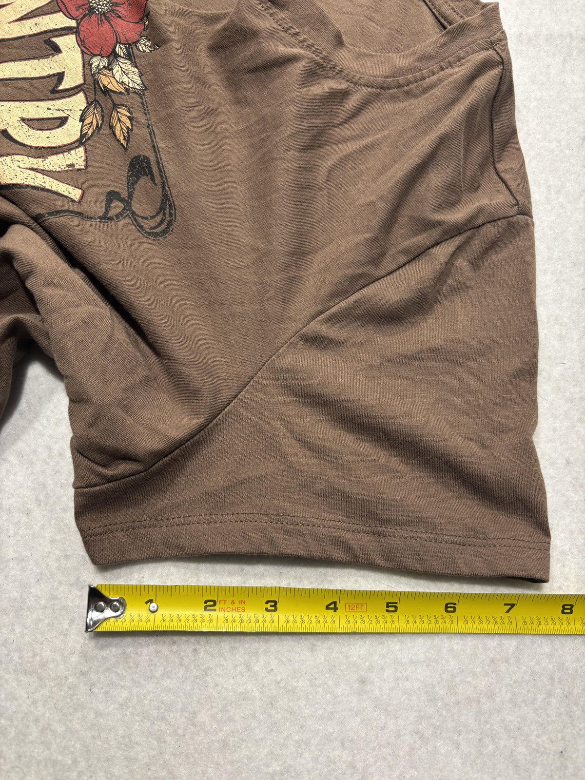 Maurices Shirt Womens XXL Brown Country Roads Graphic V Neck Tee Western Casual