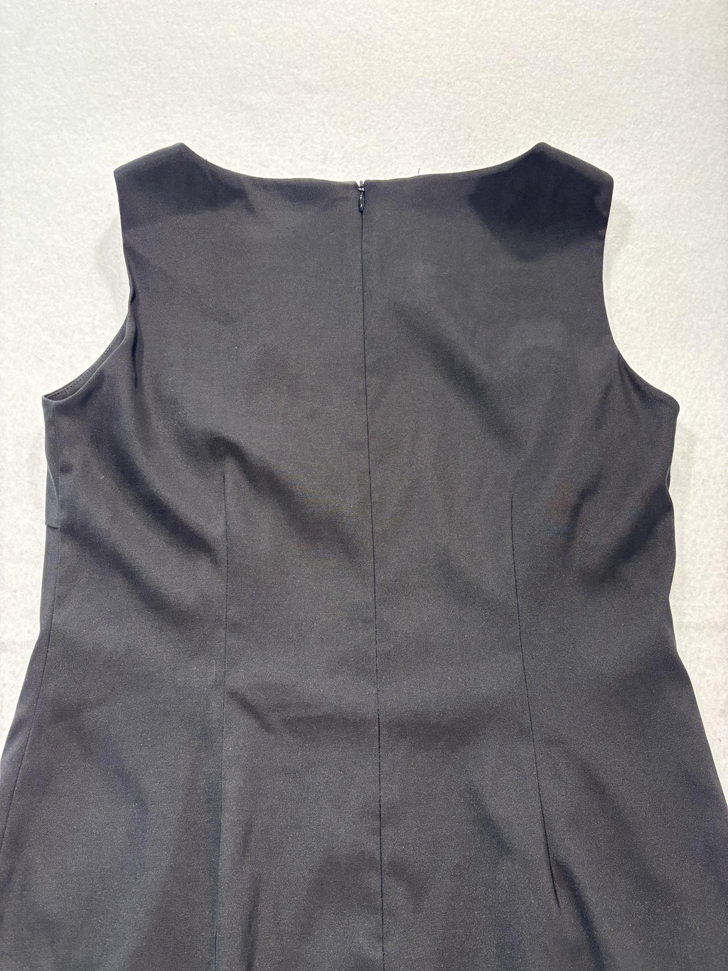 Danny & Nicole Dress Womens 10 Black Boat Neck Sleeveless Sheath Knee Length