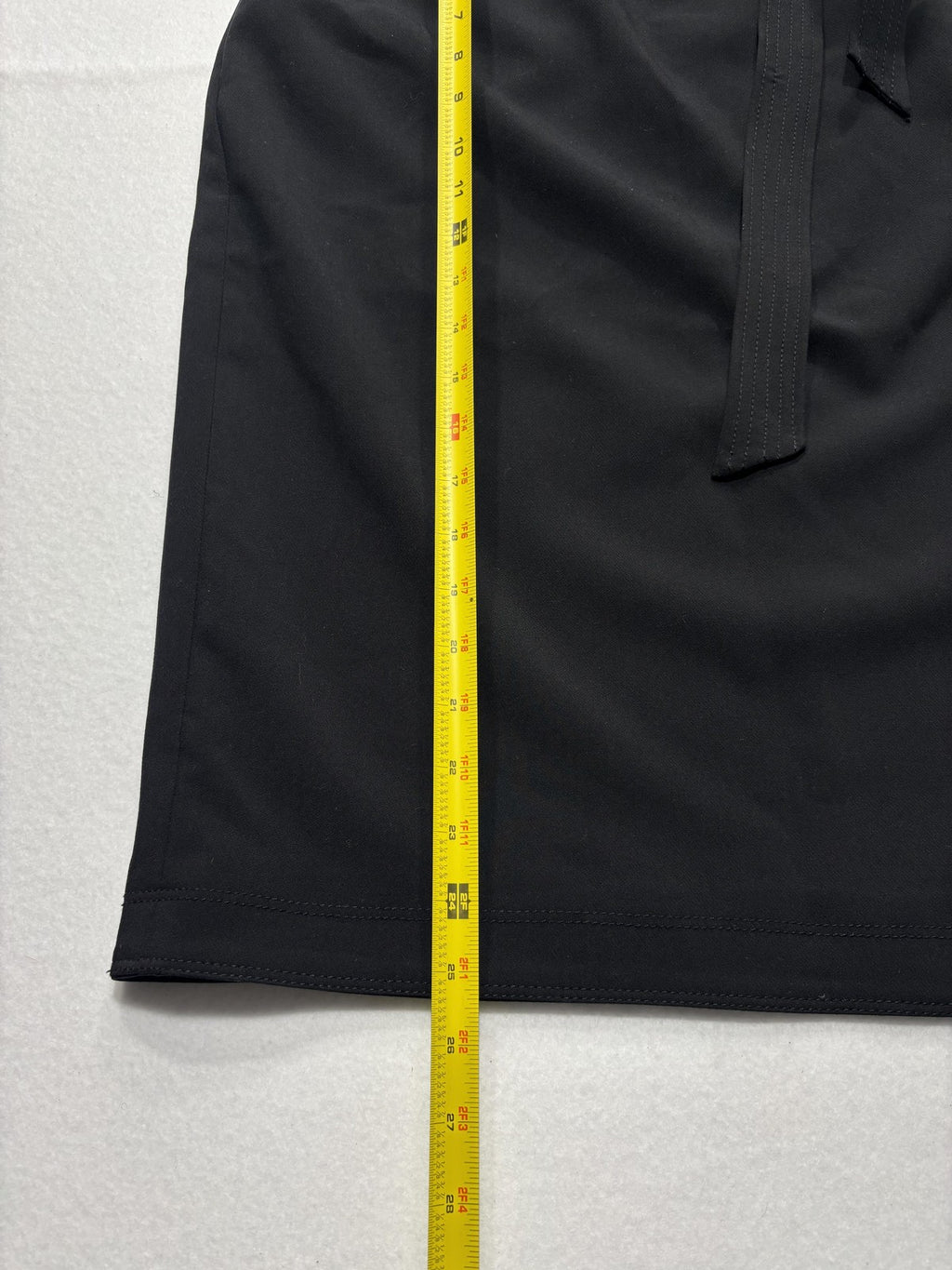 Banana Republic Skirt Womens 6 Black Belted Stretch Knee Length Pencil Work