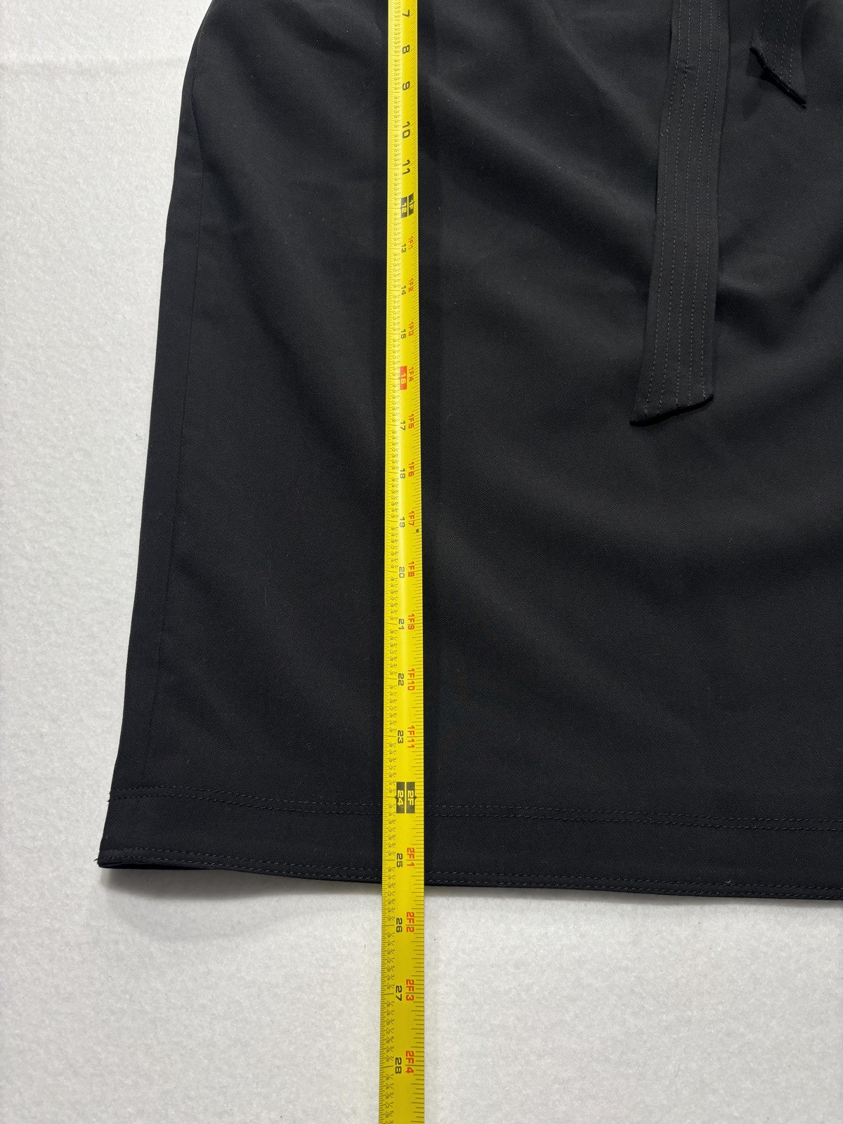 Banana Republic Skirt Womens 6 Black Belted Stretch Knee Length Pencil Work