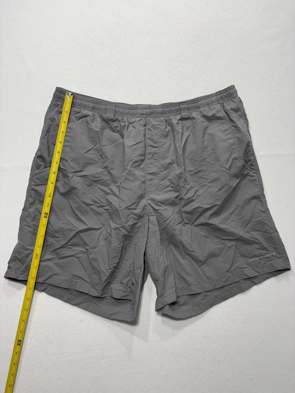 Columbia PFG Omni-Shade Swim Shorts Mens Big 1X Gray Fishing Quick Dry Lined