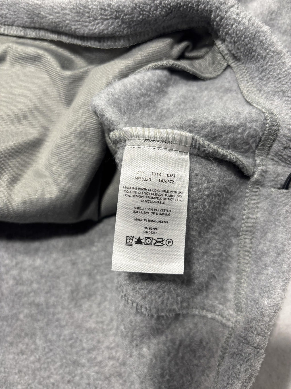 Columbia Jacket Mens 3XL Gray Fleece Full Zip Stand Collar Lightweight Outdoor