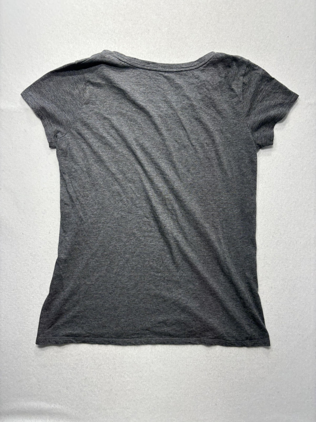 MICHAEL Michael Kors Shirt Womens Medium Gray Leopard MK Logo Short Sleeve Tee