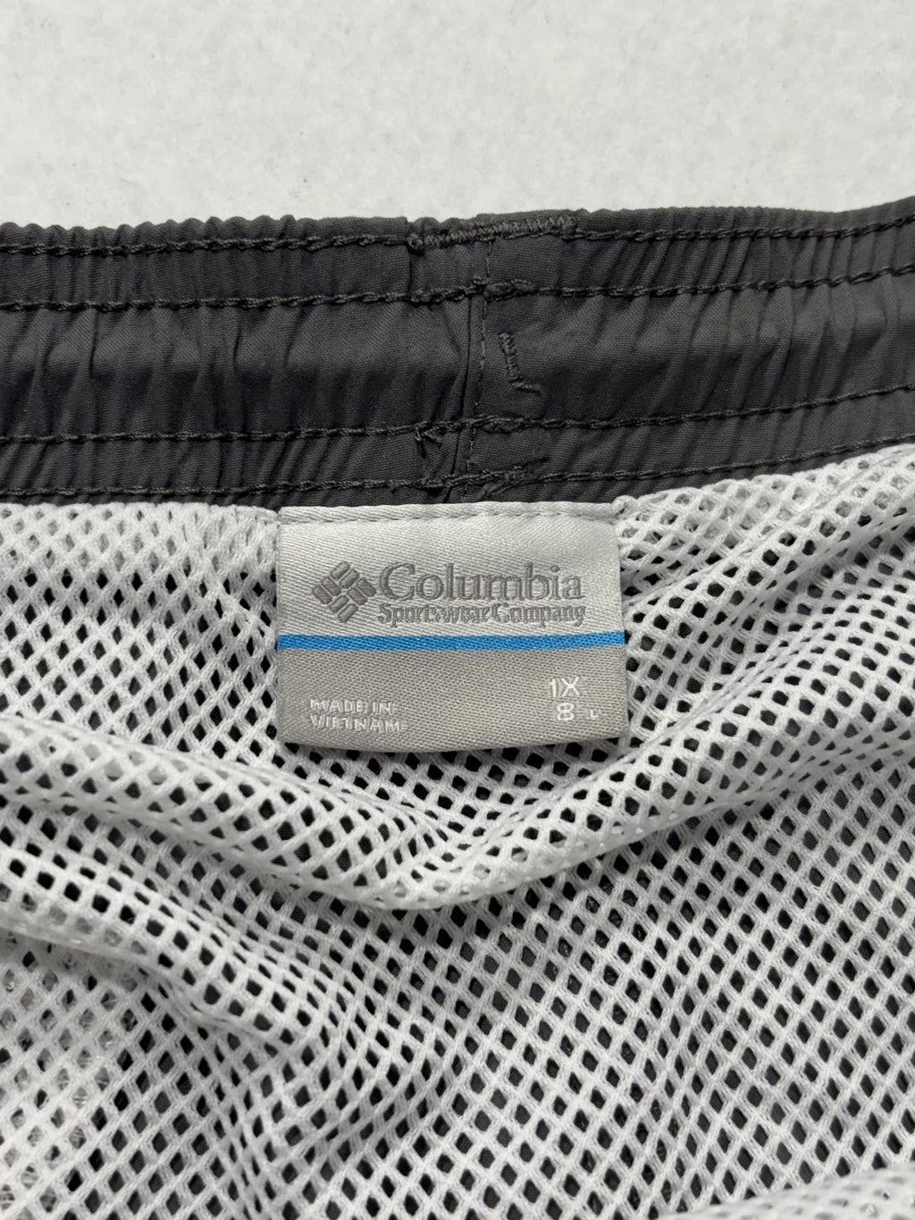 Columbia PFG Omni-Shade Swim Shorts Mens Big 1X Gray Fishing Quick Dry Lined