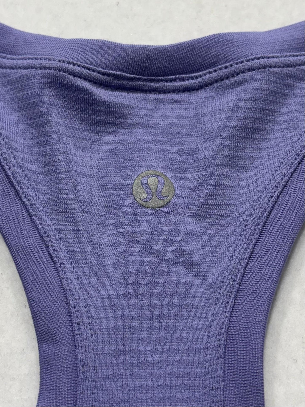 Lululemon Tank Womens Small Purple Racerback Seamless Knit Athletic Top