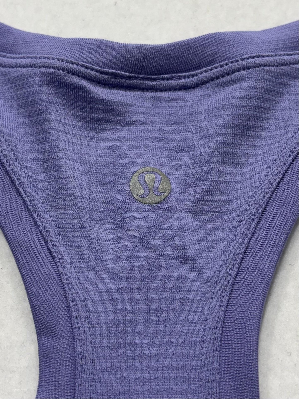 Lululemon Tank Womens Small Purple Racerback Seamless Knit Athletic Top