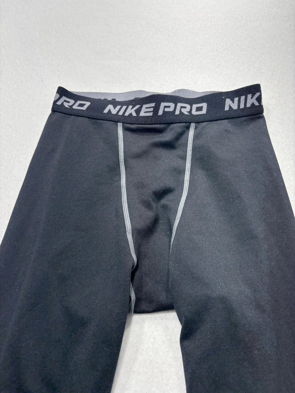 Nike Pro Compression Leggings Boys Large 14-16 Black NikeFIT Running Athletic