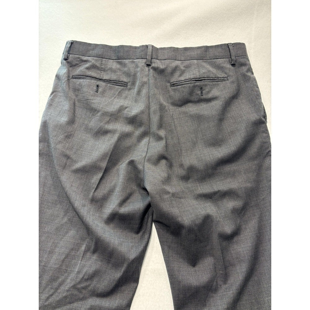Banana Republic Dress Pants Mens 35x31 Gray Tailored Slim Fit Office Work