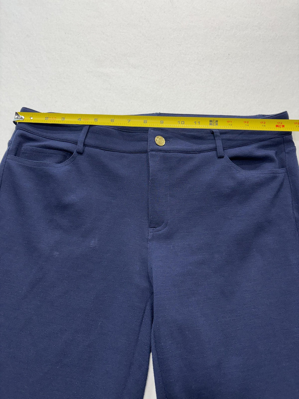 MICHAEL Michael Kors Pants Womens 10 Blue Ponte Slim Jegging Pull On Stretch