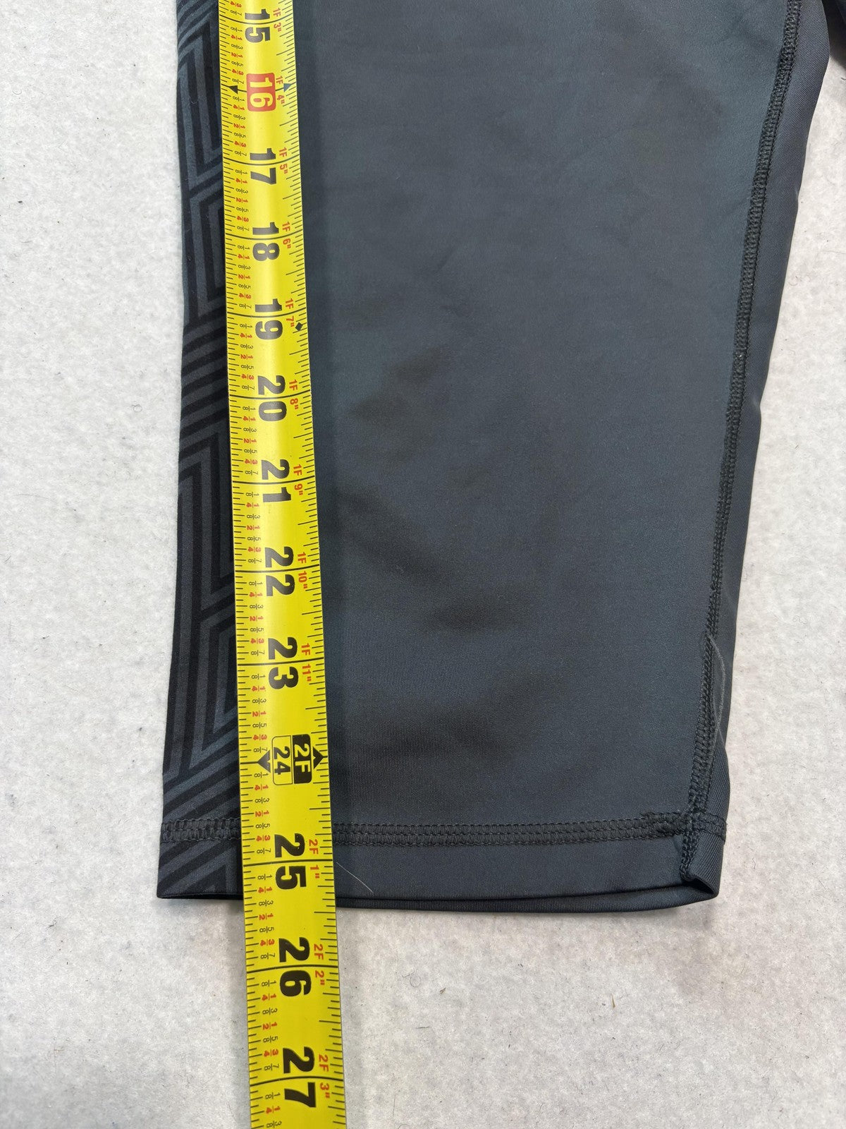 Adidas Leggings Mens XL Gray Techfit Compression 3/4 Length Athletic Running