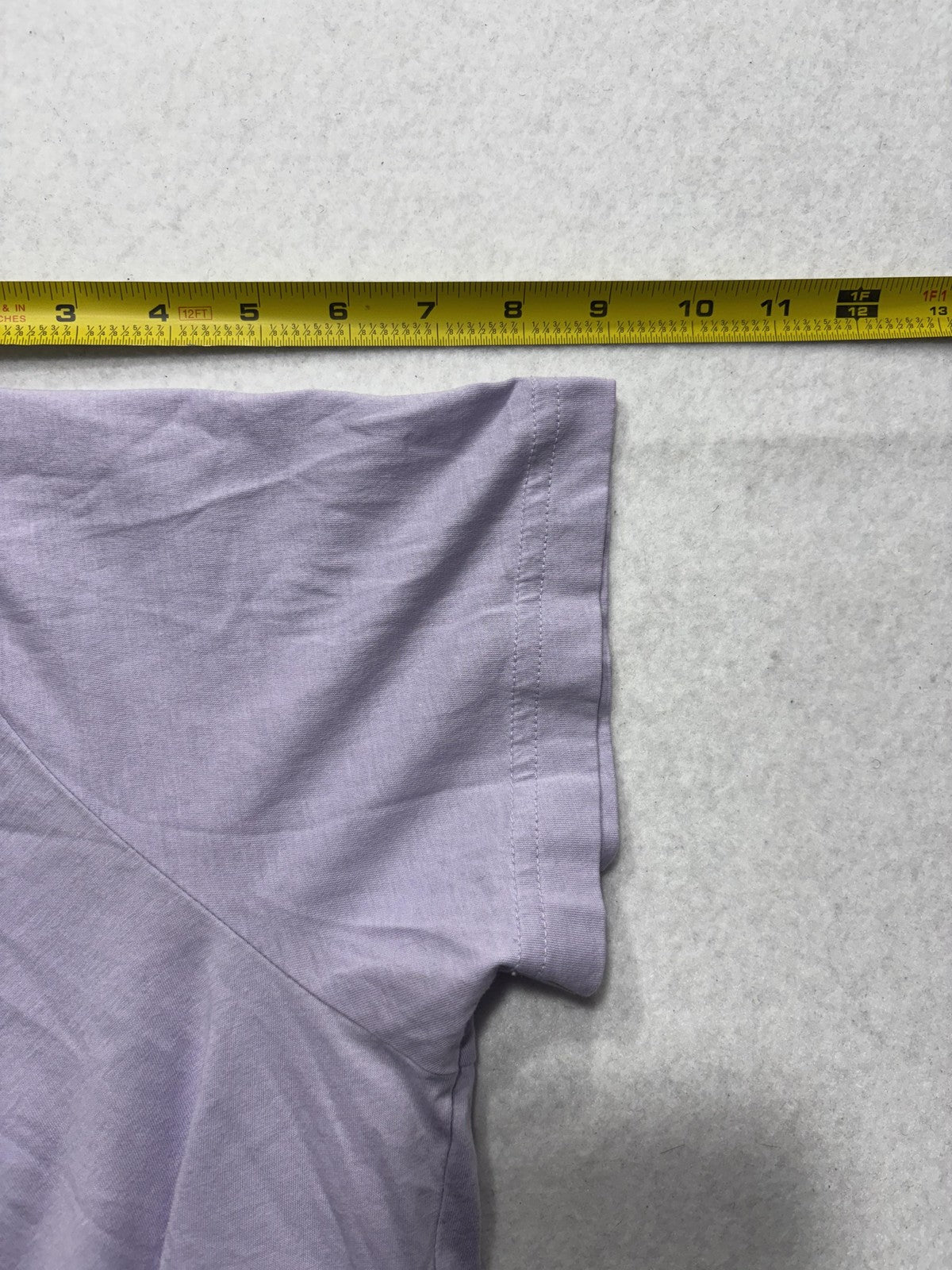Lacoste Shirt Mens 3XL Purple Pima Cotton V Neck Short Sleeve Logo Tee Casual