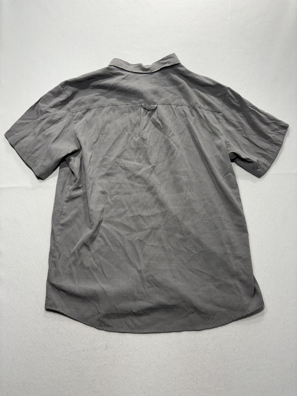 Columbia Shirt Mens XL Gray Check Short Sleeve Button Up Lightweight Casual