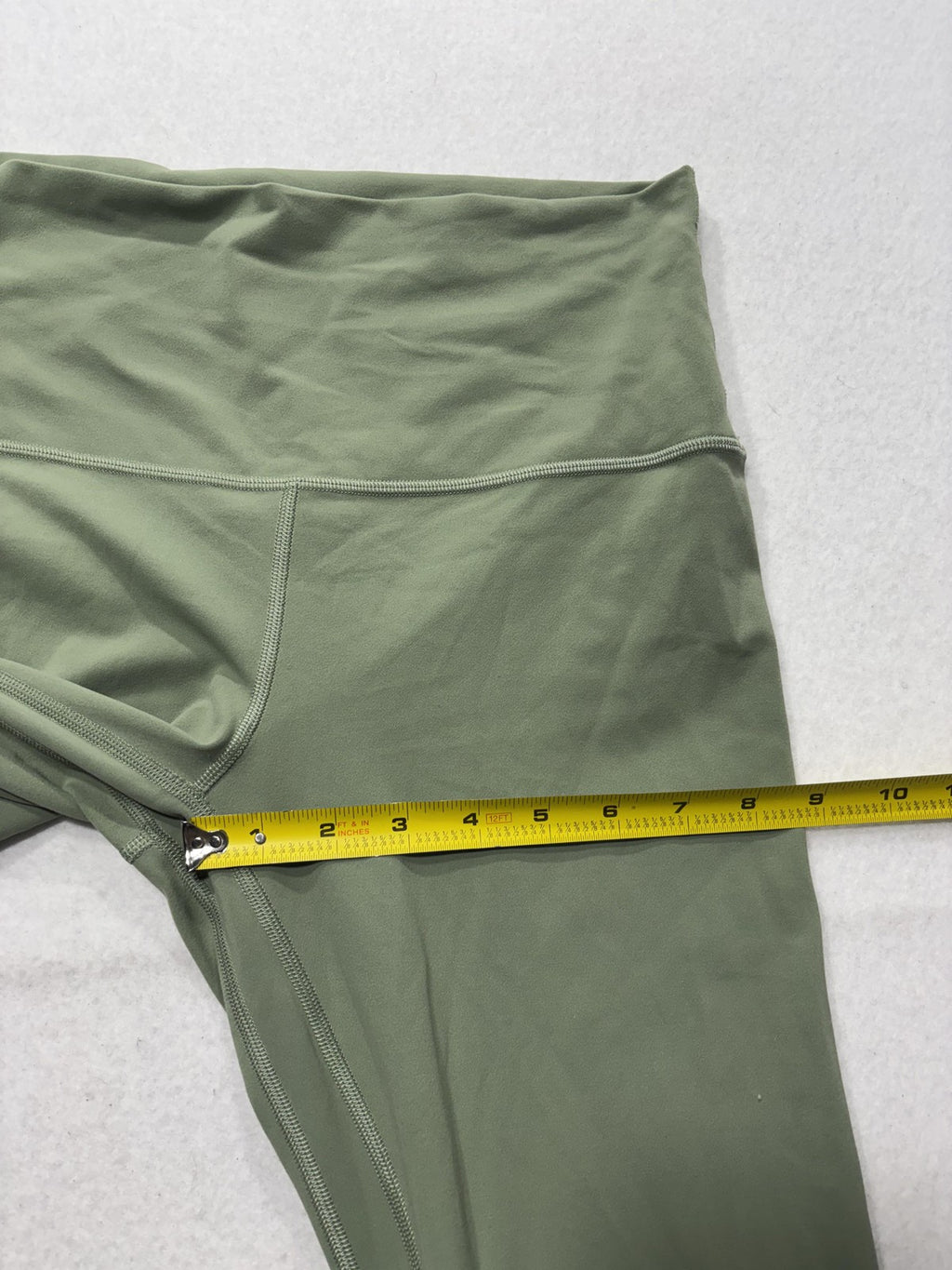 Lululemon Leggings Womens 8 Green High Rise 26" Inseam Ankle Yoga Stretch