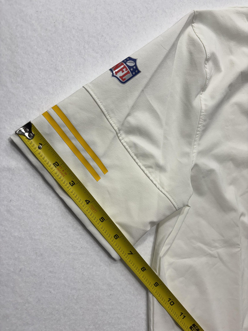 Pittsburgh Steelers Polo Shirt Mens Medium White NFL Football Nike Dri Fit