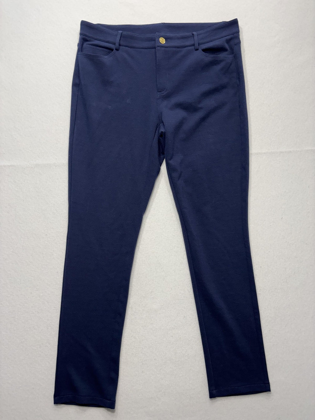 MICHAEL Michael Kors Pants Womens 10 Blue Ponte Slim Jegging Pull On Stretch