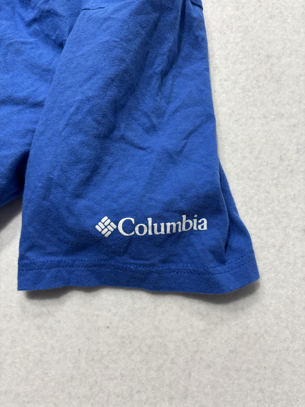 Columbia Shirt Mens Medium Blue Established 1938 Graphic Tee Short Sleeve