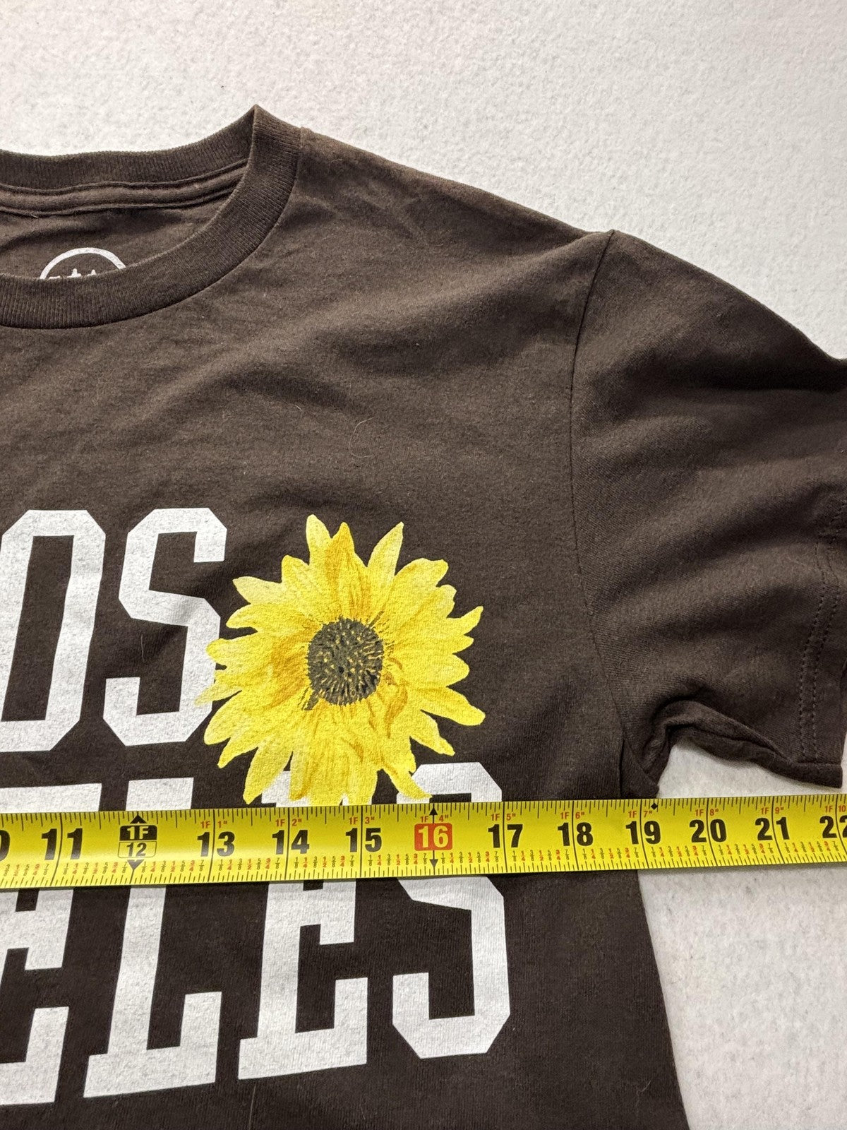 Shirt Mens Medium Brown Los Angeles Sunflower Graphic Tee Floral In Bloom