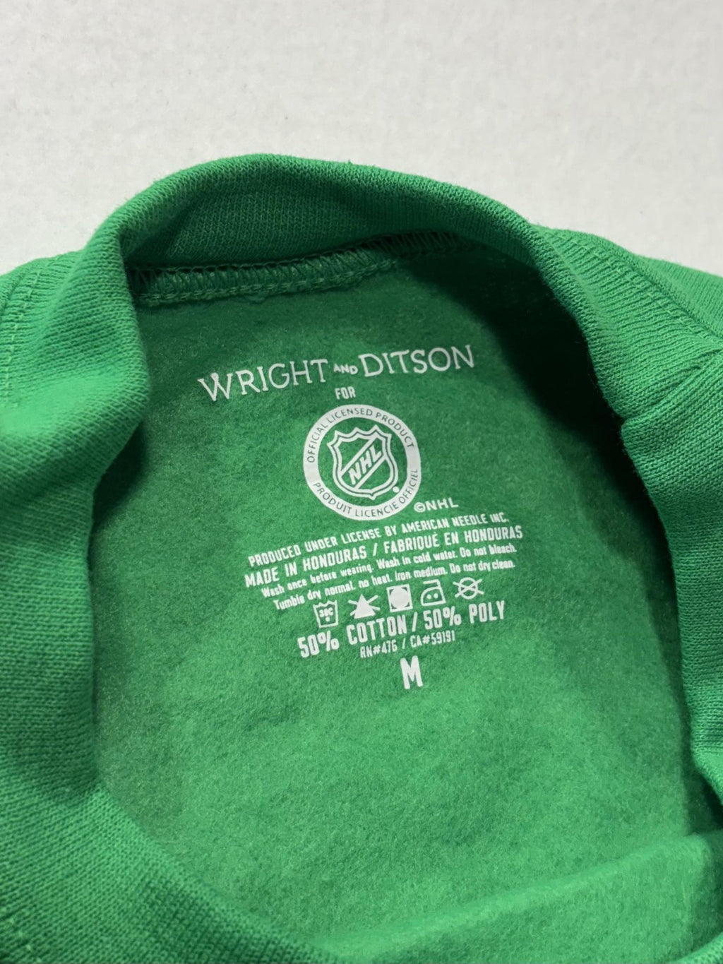 Dallas Stars Sweatshirt Mens Medium Green NHL Hockey Crewneck American Needle