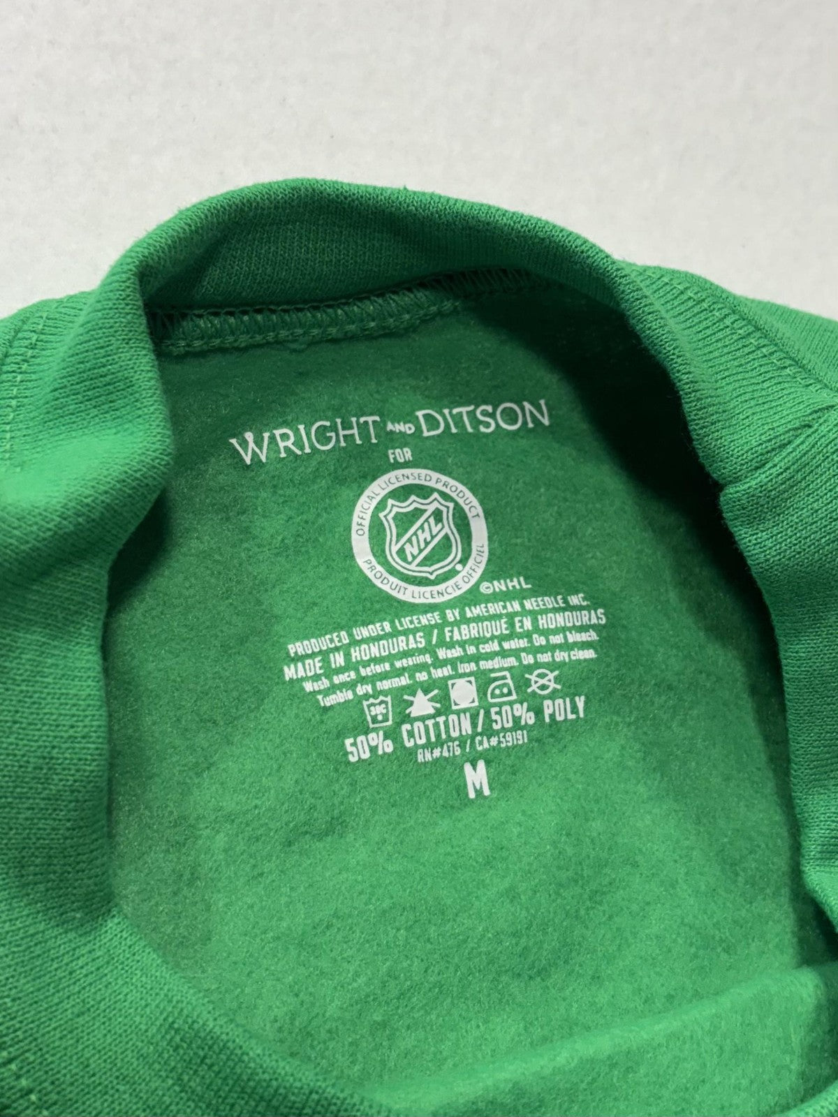 Dallas Stars Sweatshirt Mens Medium Green NHL Hockey Crewneck American Needle