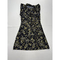 Tommy Hilfiger Womens 6 Blue Floral Ruffle Scoop Neck A-Line Dress A22J1LVY